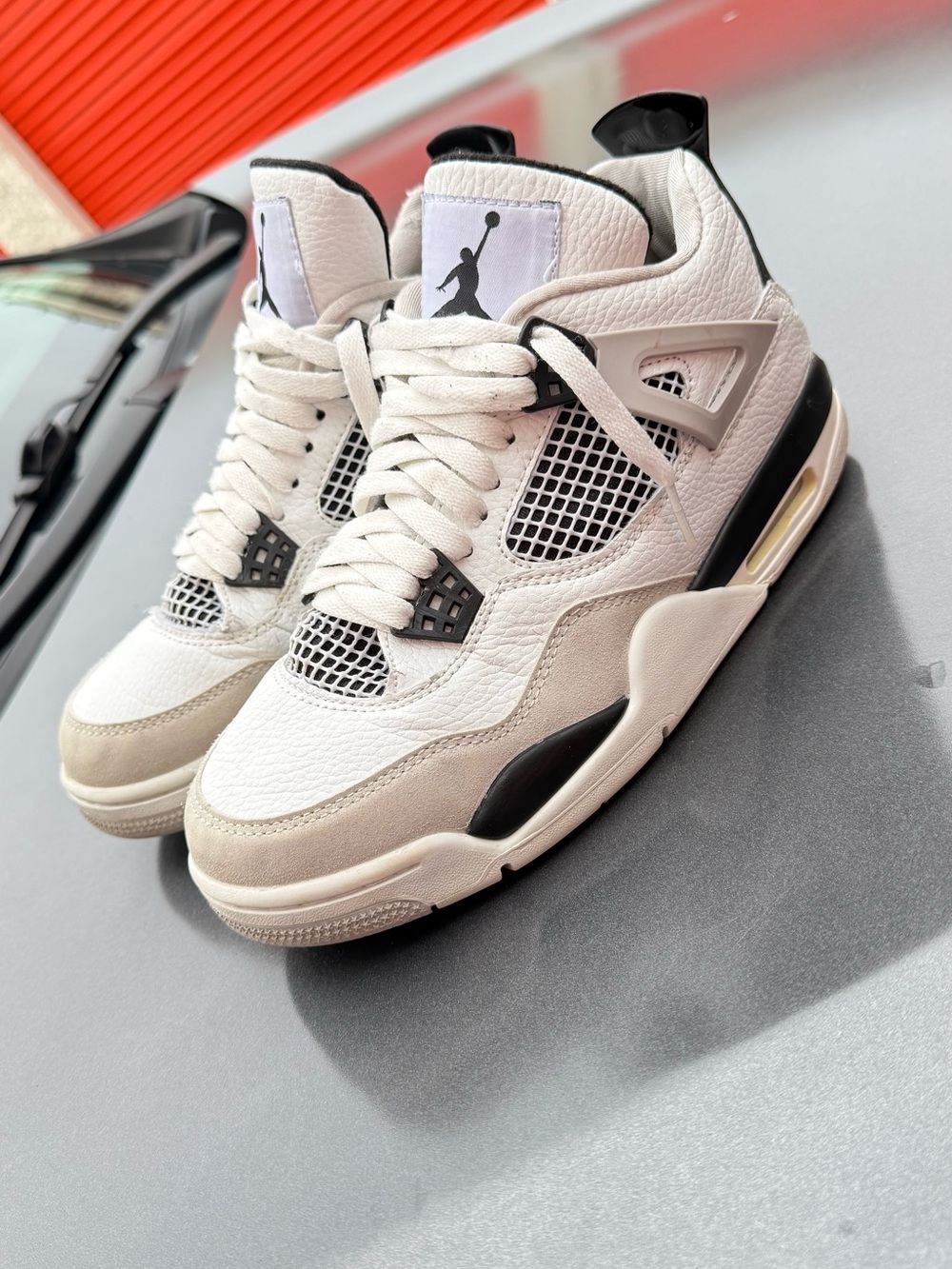 Nike Air Jordan 4 Retro GS Military Black Men's Shoes  Size 7